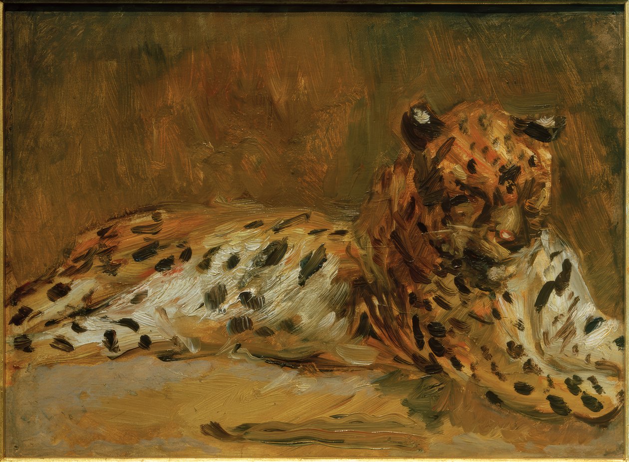 Afrika leoparı yalan by Max Slevogt