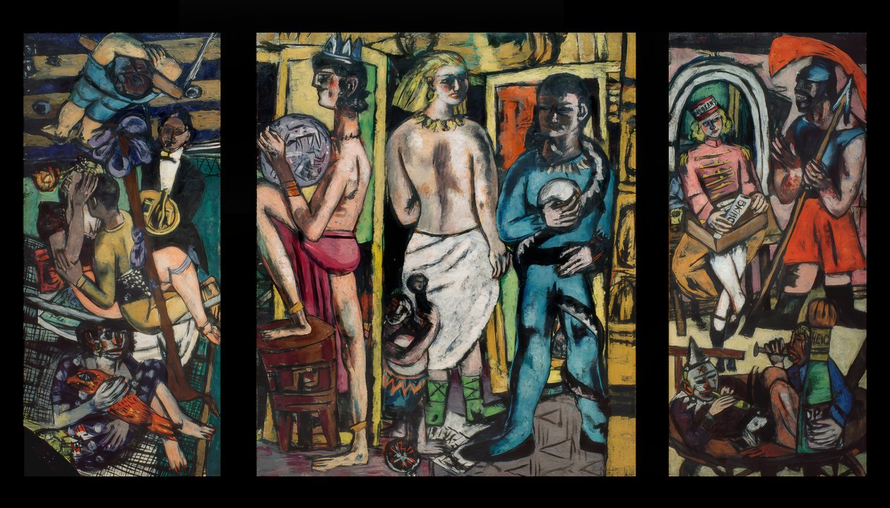 akrobatlar by Max Beckmann