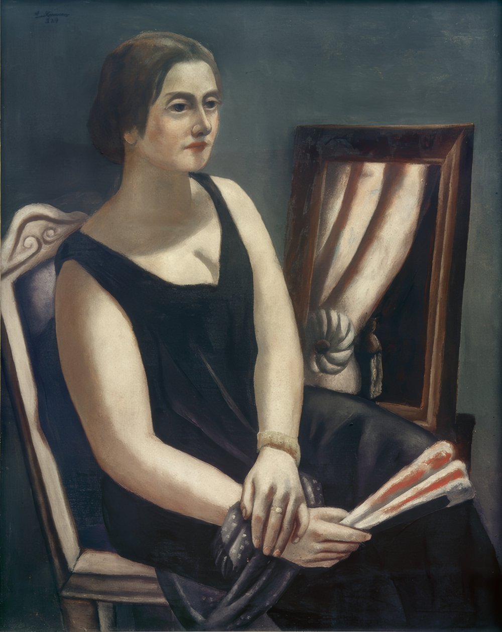 Minna Beckmann-Tube Portresi by Max Beckmann