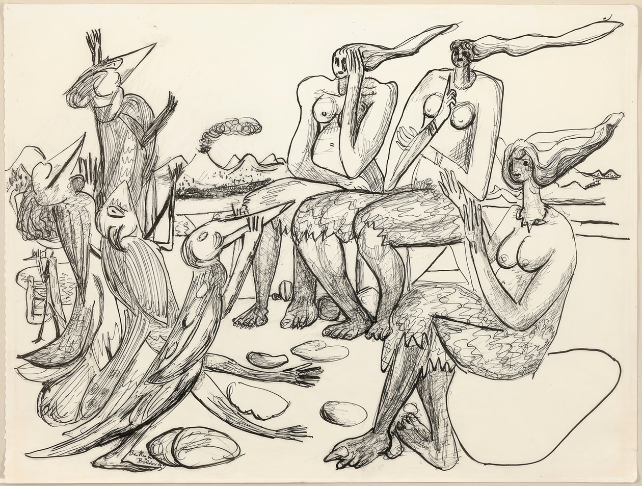 kuş oyunu by Max Beckmann
