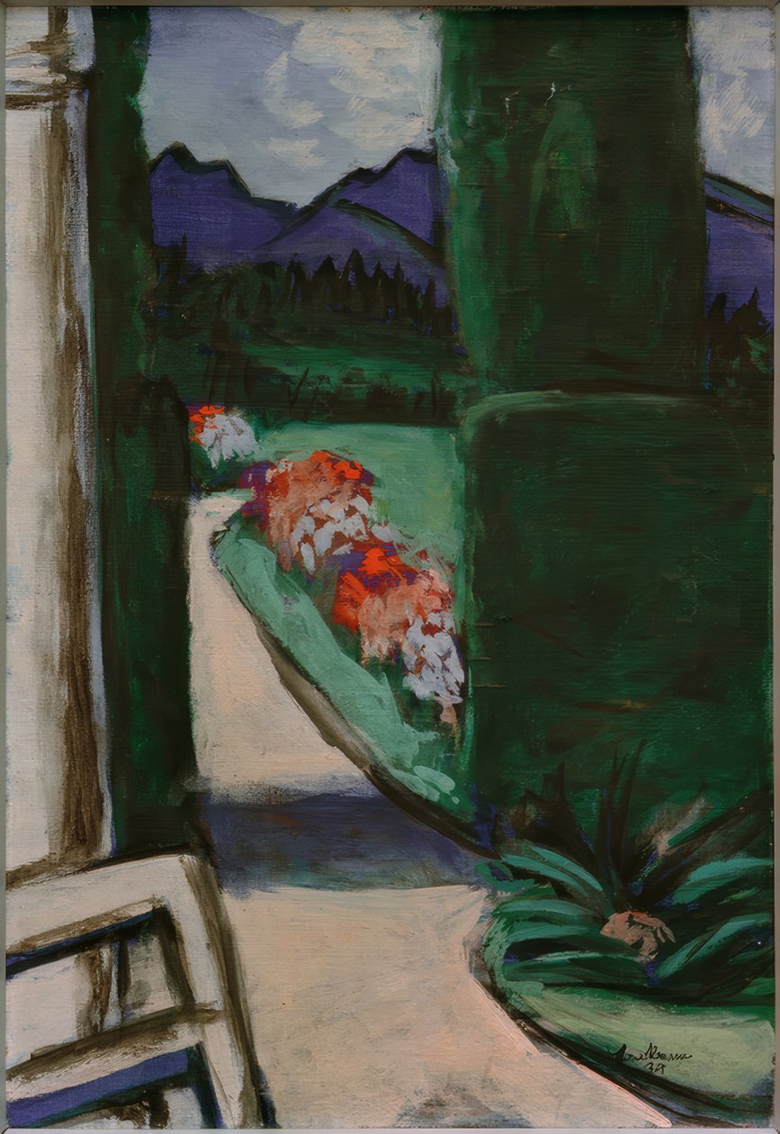 Pavyondan görünüm. Ohlstadt by Max Beckmann