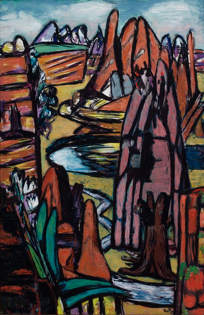 Boulder – Kayalık Manzara by Max Beckmann