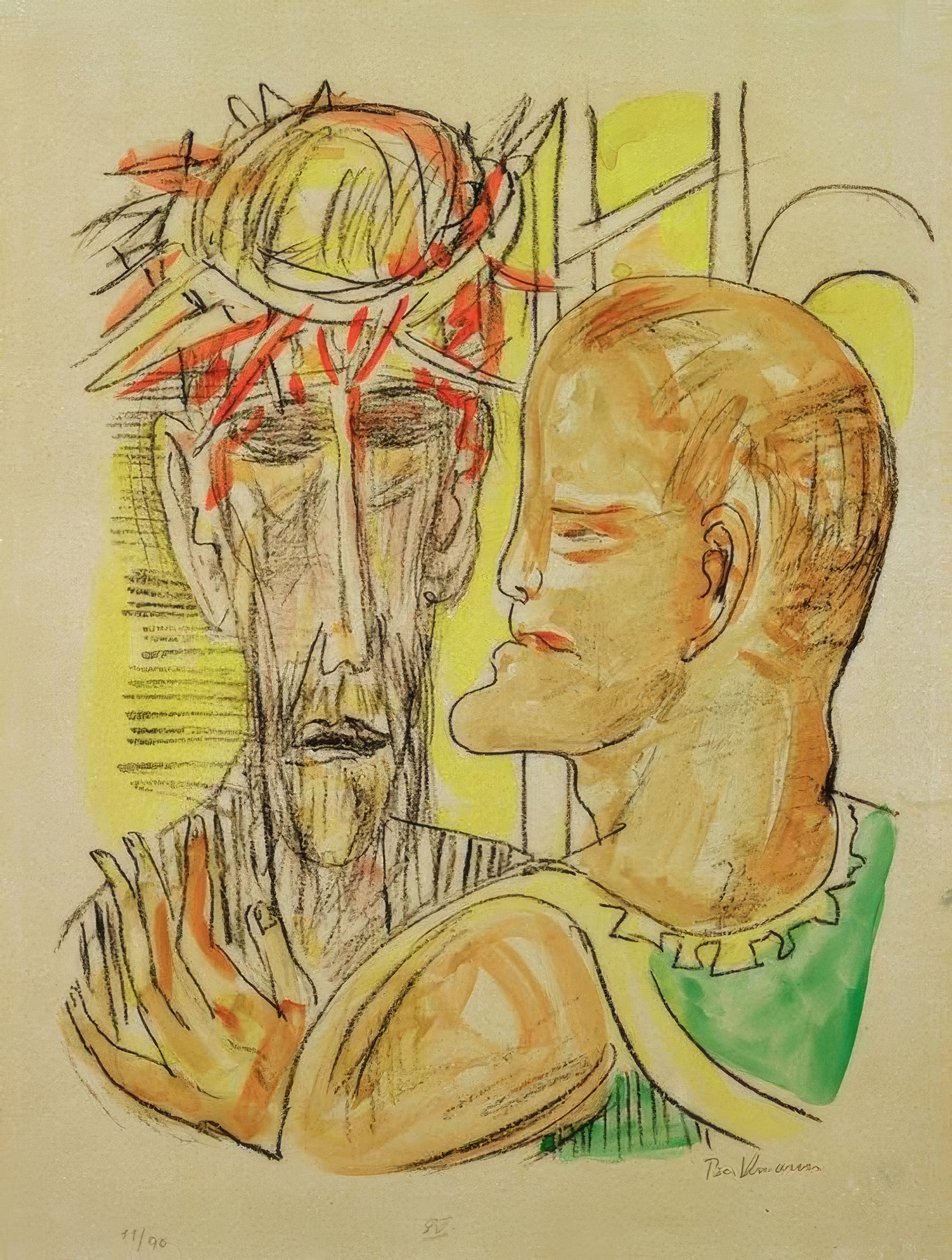 İsa ve Pilatus by Max Beckmann