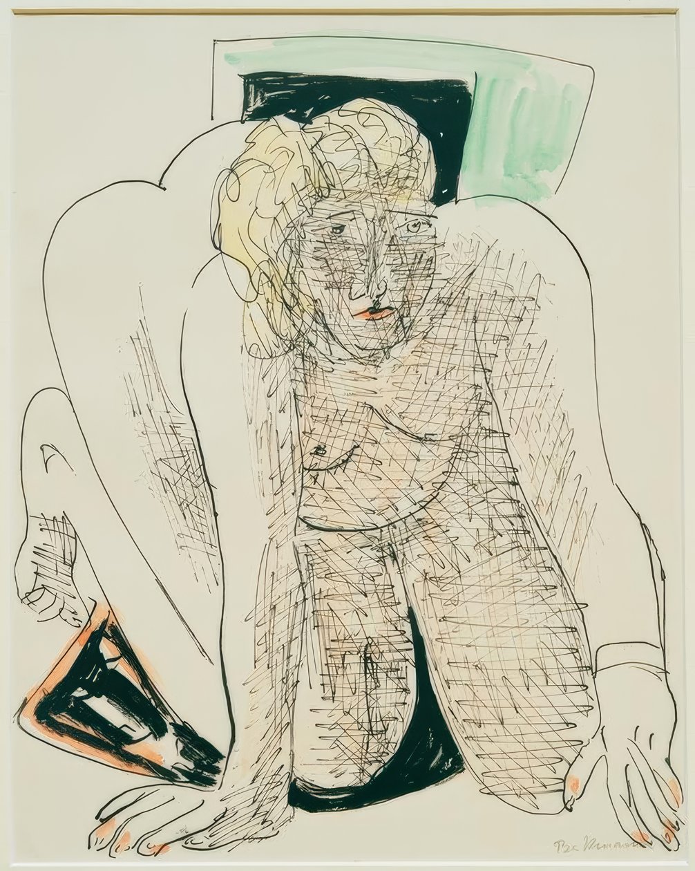 emekleyen kadın by Max Beckmann