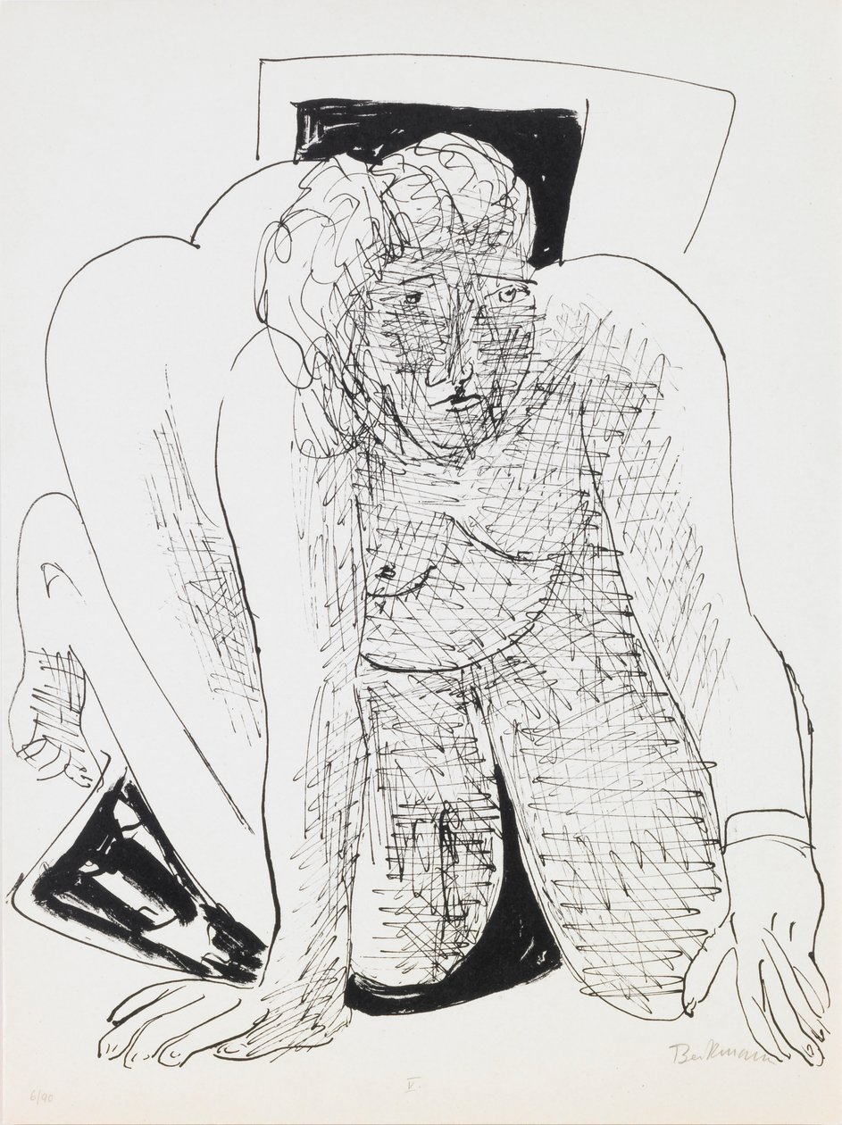 Emekçi Kadın, “Day and Dream” portföyünden 5. plaka by Max Beckmann