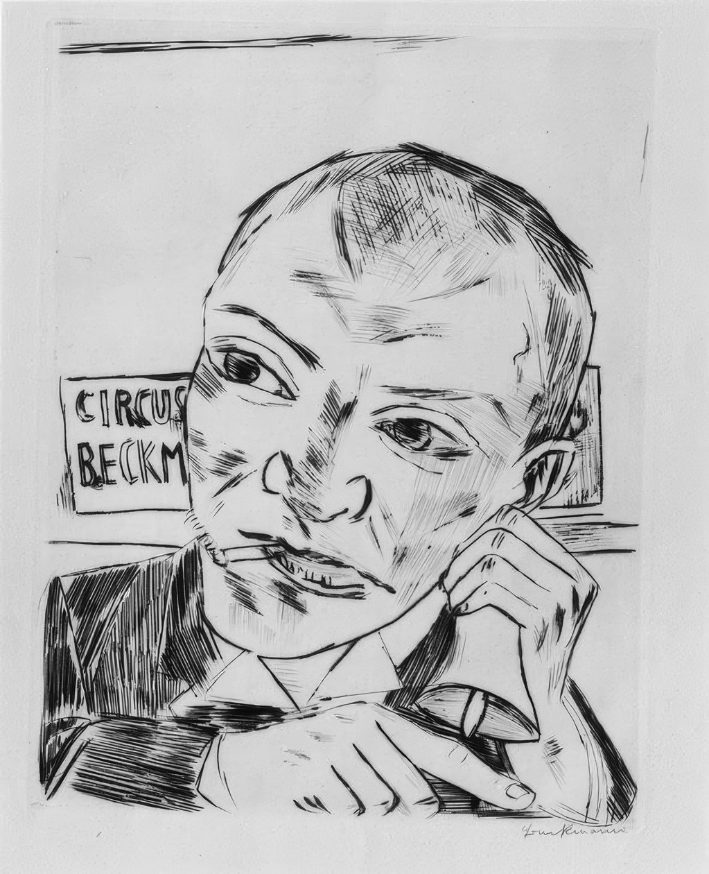 ağlayan by Max Beckmann