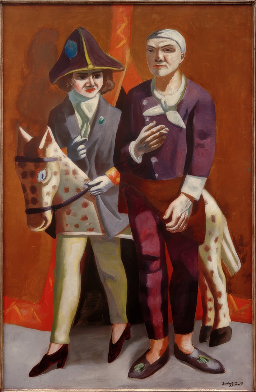 Karnaval çift portre by Max Beckmann