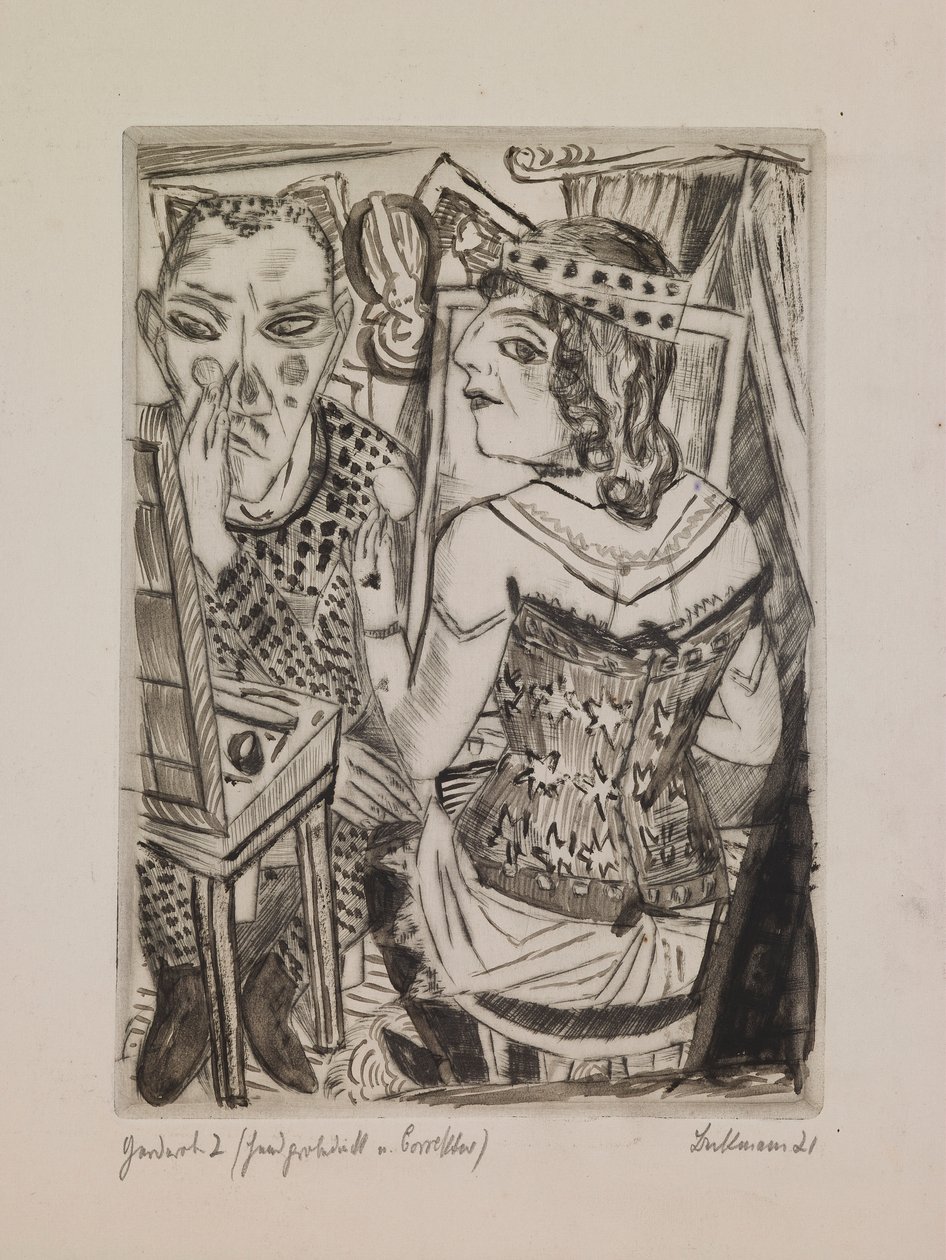 Soyunma Odası, “Yıllık Fuar” portföyünden 2. plaka by Max Beckmann
