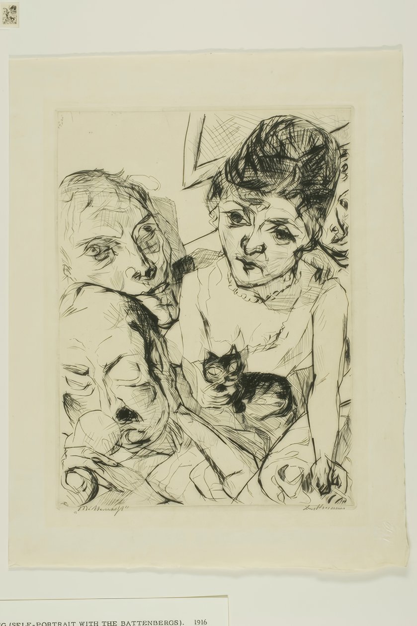 Akşam, yüzlerden onuncu tabak by Max Beckmann
