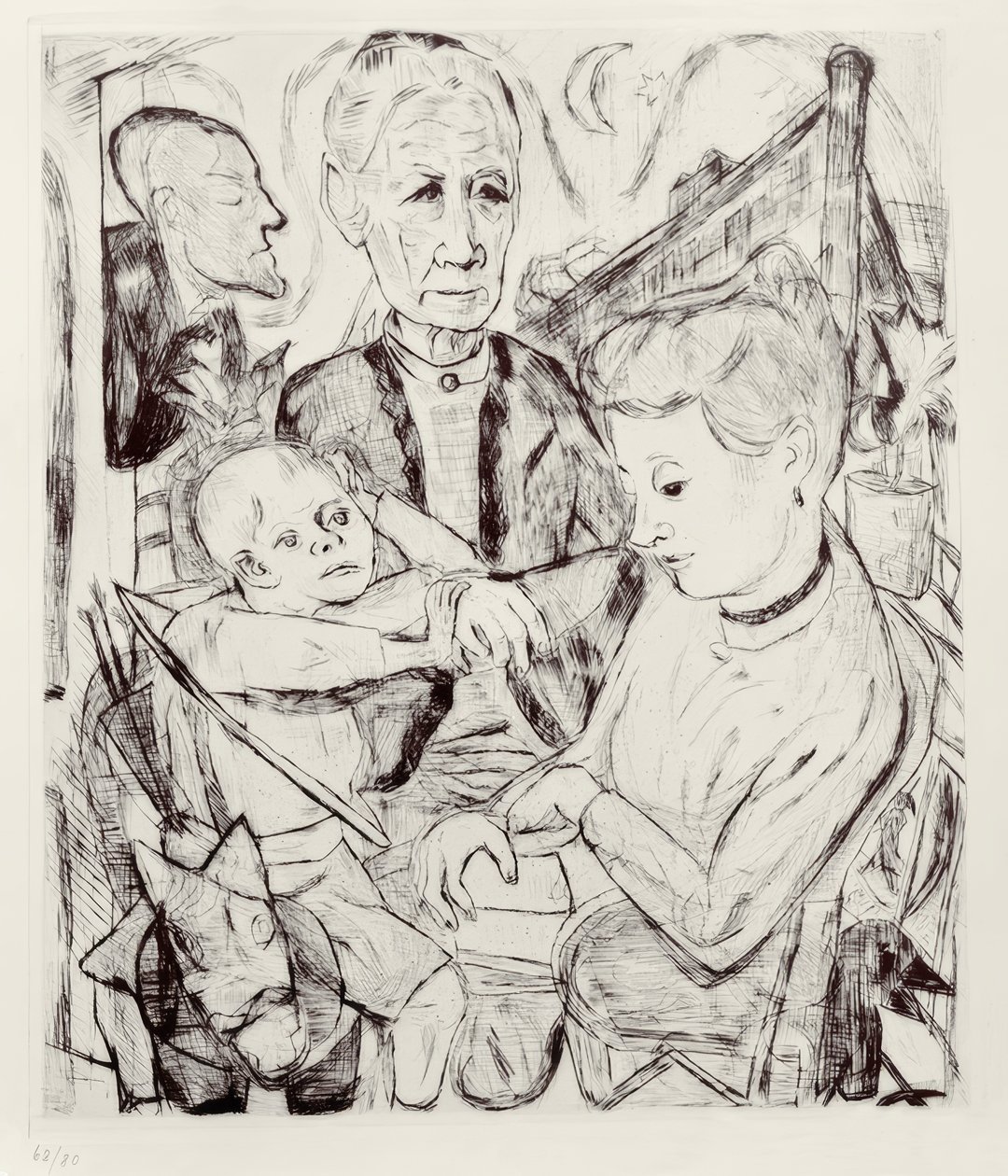aile sahnesi by Max Beckmann