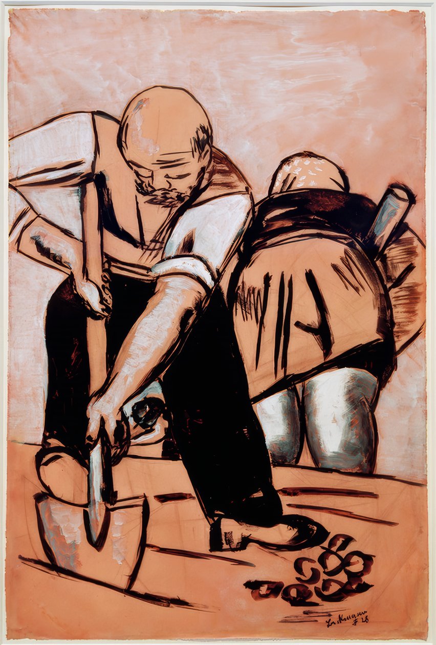 Saha çalışanları by Max Beckmann