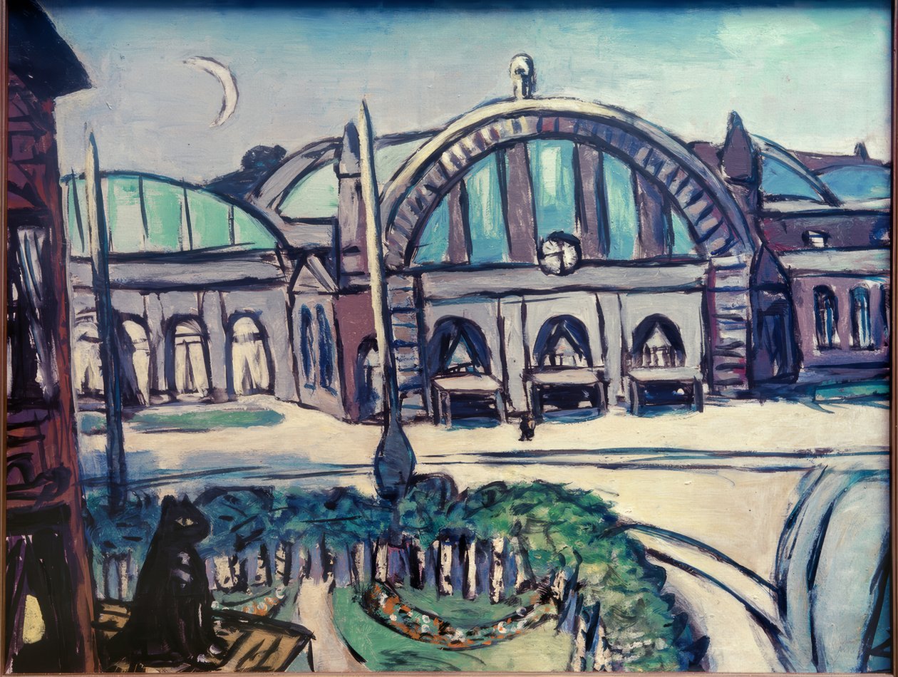 Frankfurt Merkez İstasyonu by Max Beckmann