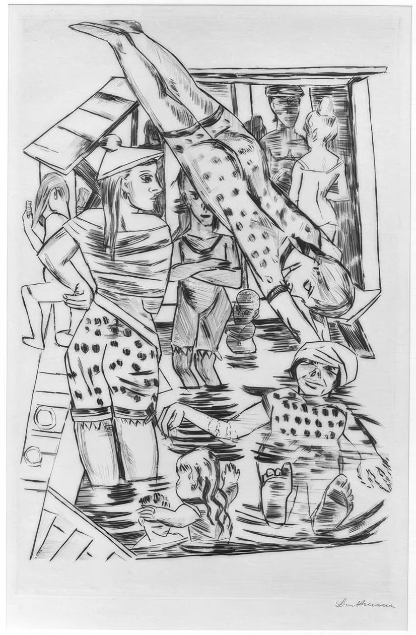 kadın hamamı by Max Beckmann