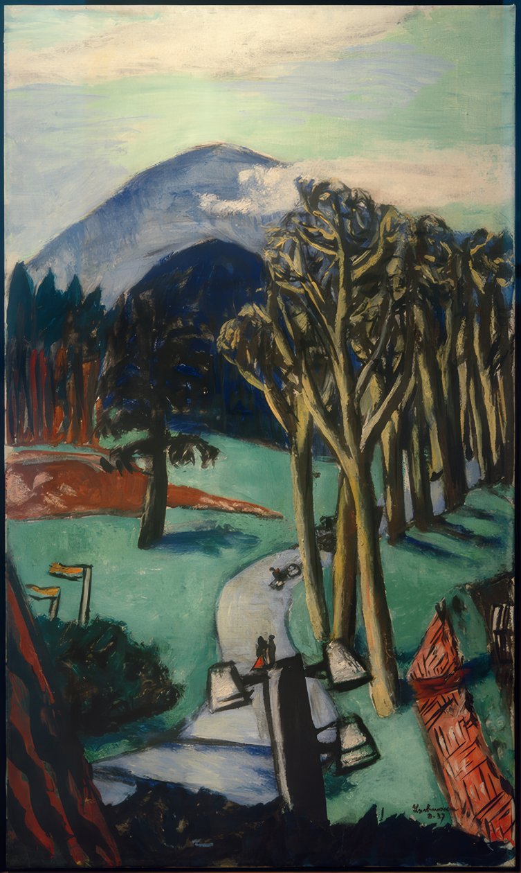Baden-Baden golf sahası by Max Beckmann