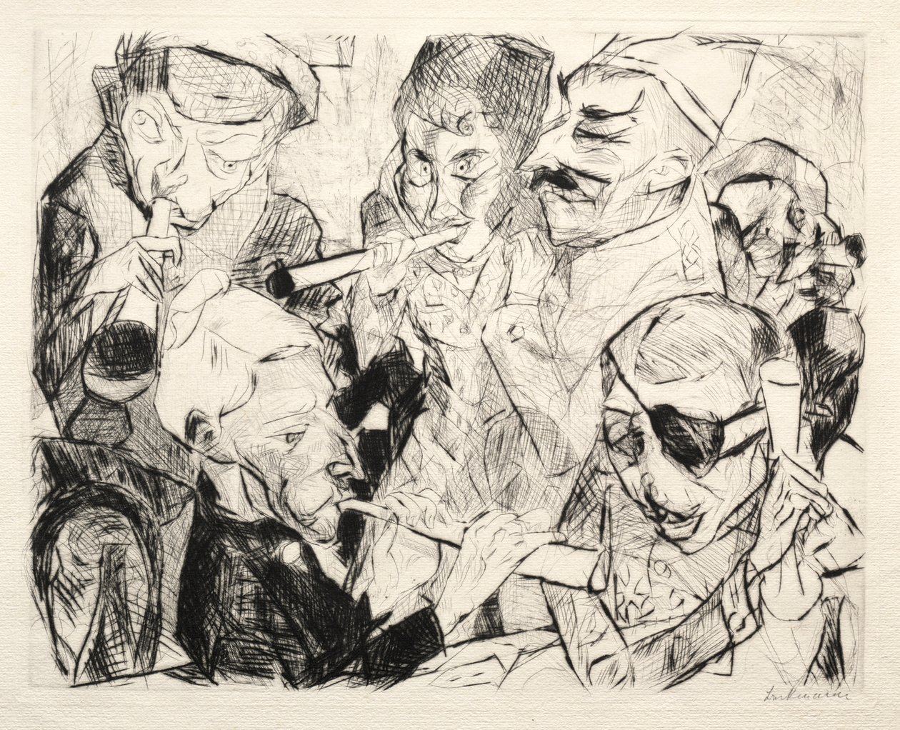 Yeni Yılınız Kutlu Olsun 1917 by Max Beckmann