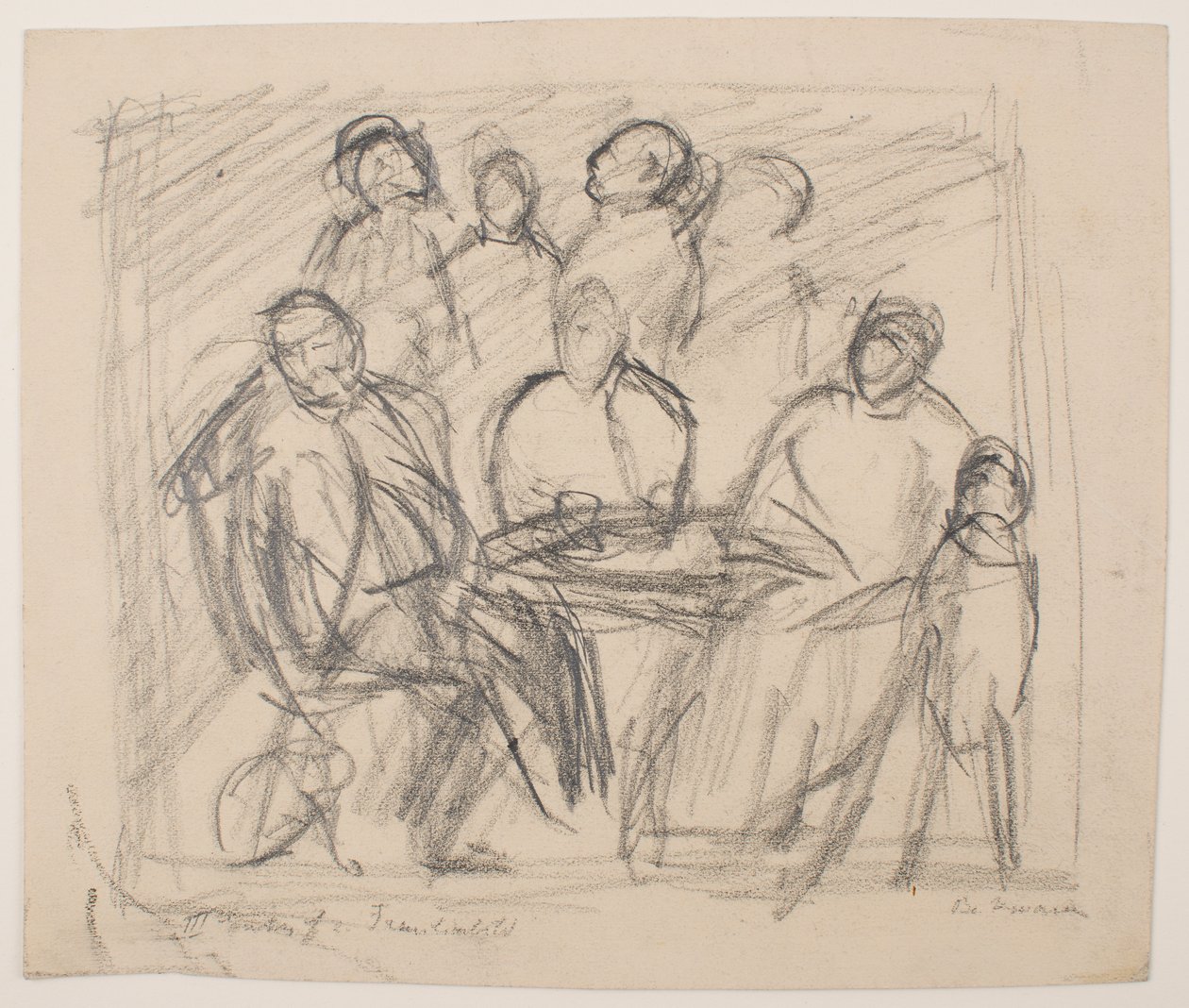 III [Üçüncü] Aile Portresi Çizimi by Max Beckmann