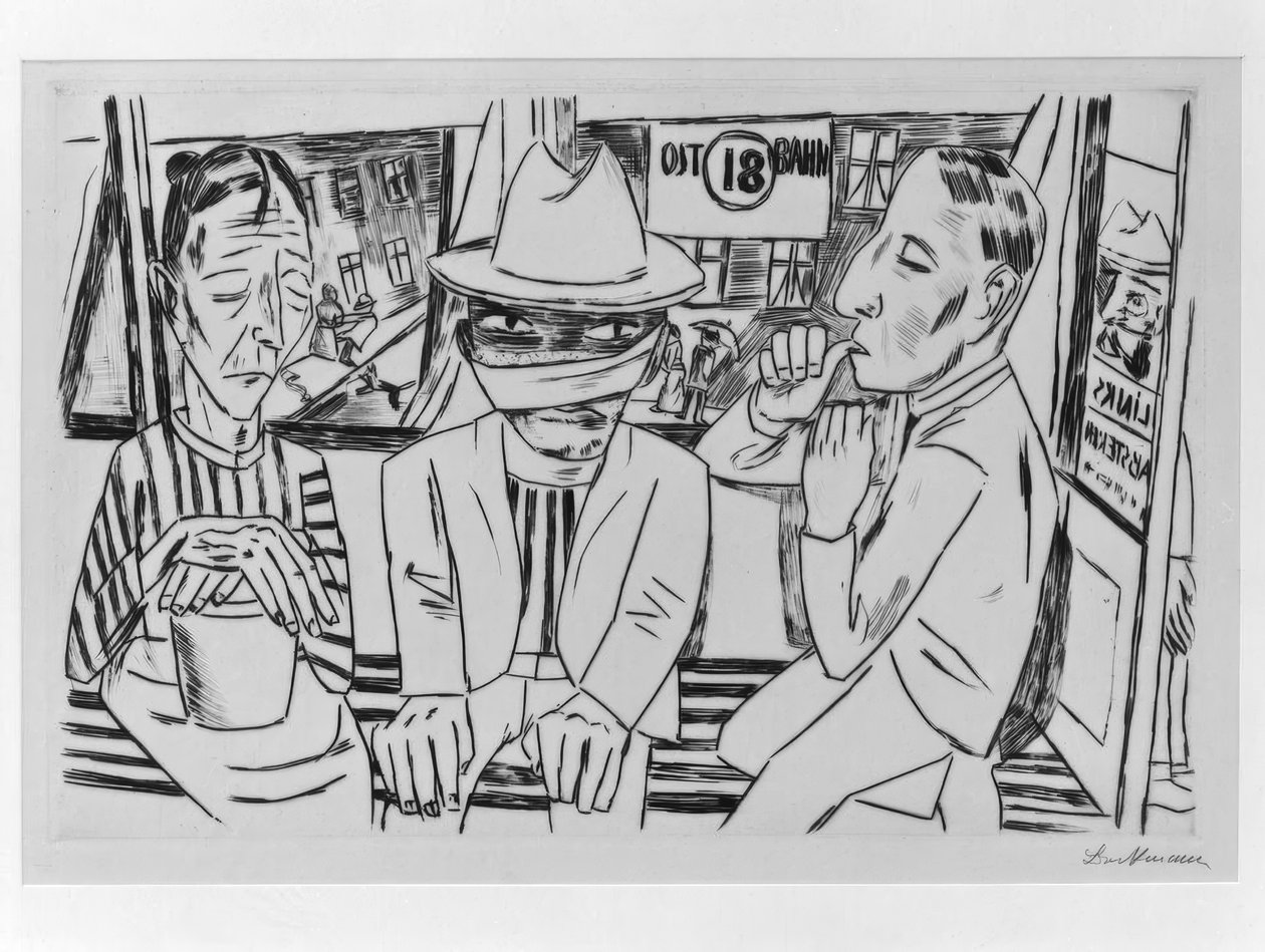 tramvayda by Max Beckmann