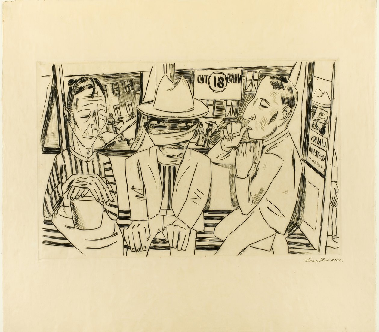 Tramvayda by Max Beckmann