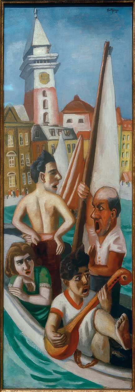 italyan fantezisi by Max Beckmann