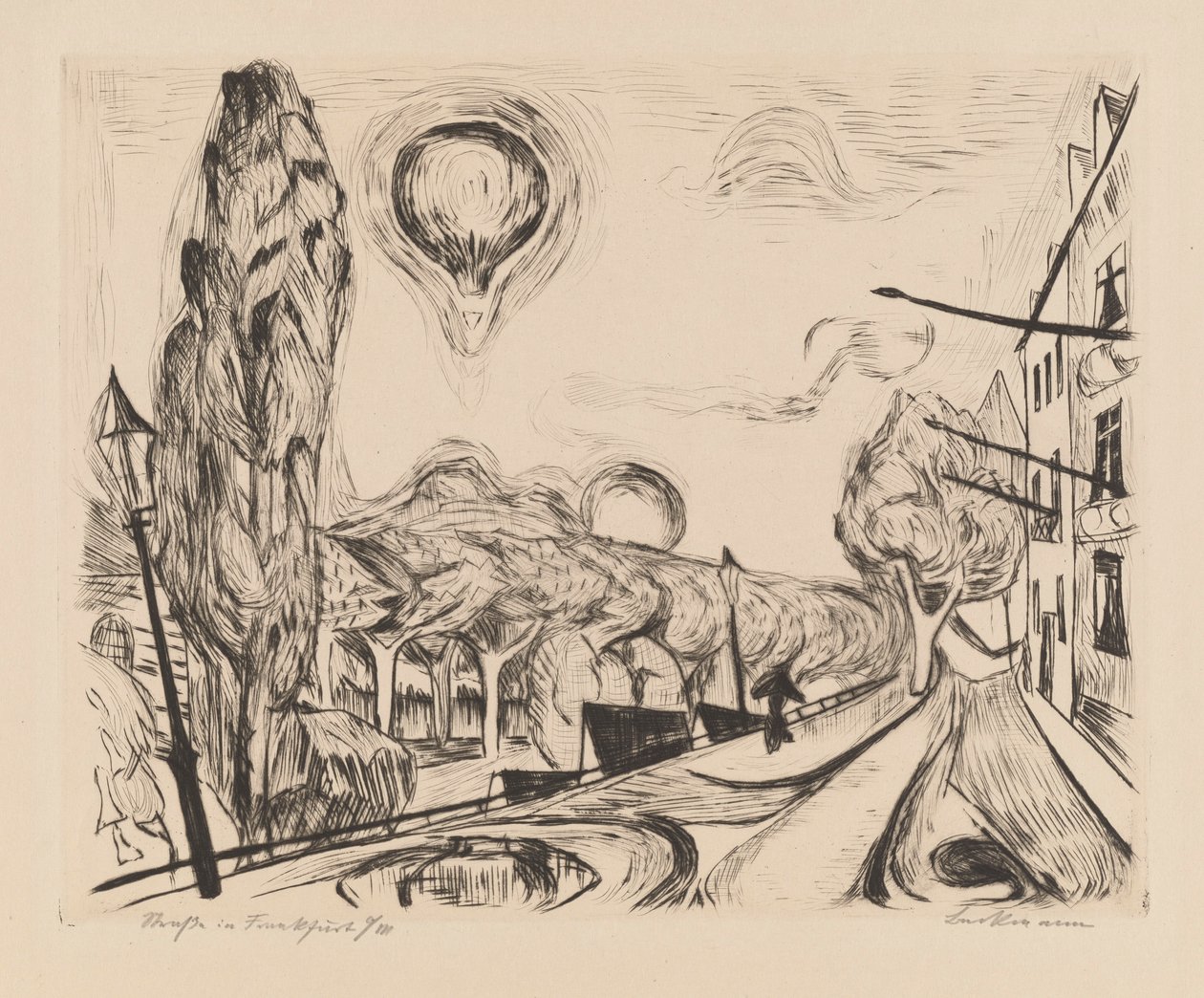 Balonlu Manzara by Max Beckmann