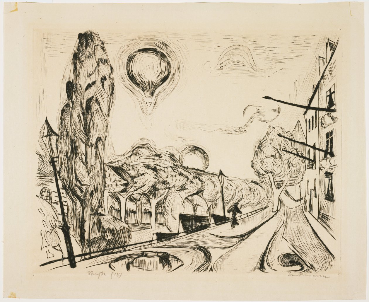 Balonlu Manzara by Max Beckmann