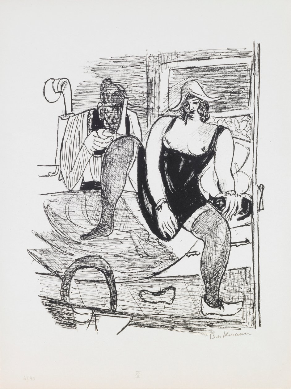 Sabah, “Day and Dream” portföyünden 11. plaka by Max Beckmann