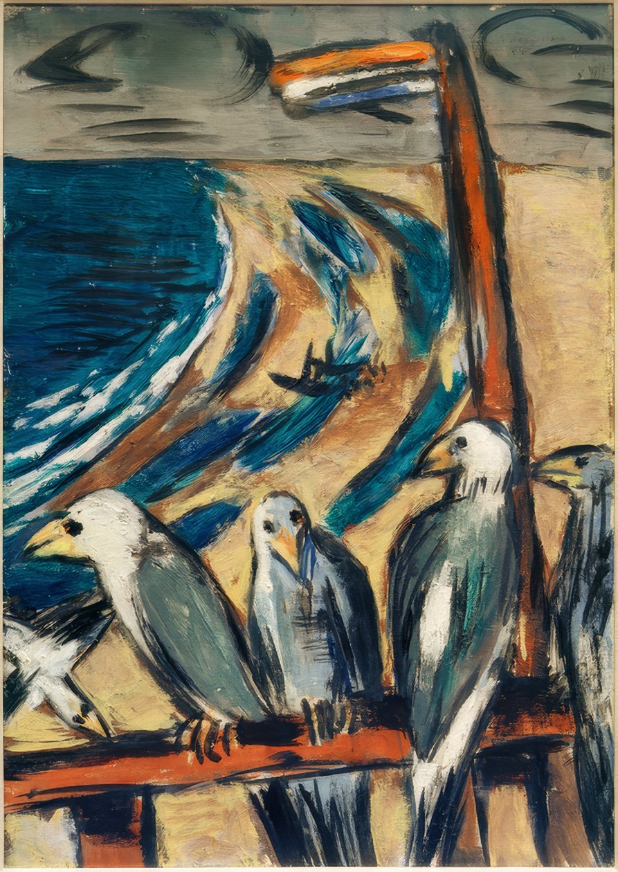 Fırtınadaki martılar by Max Beckmann