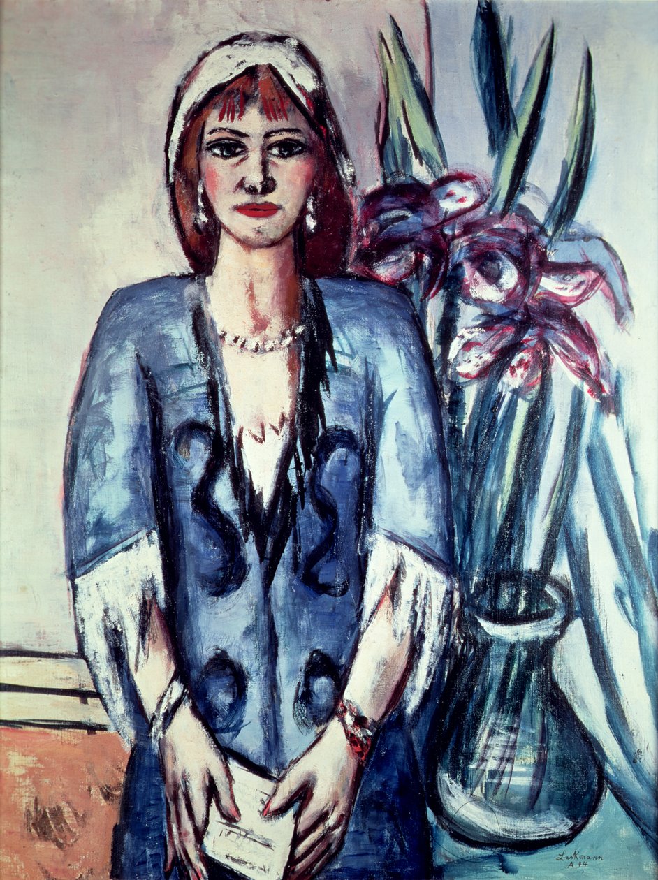 Mavi ve Gri Quappi by Max Beckmann