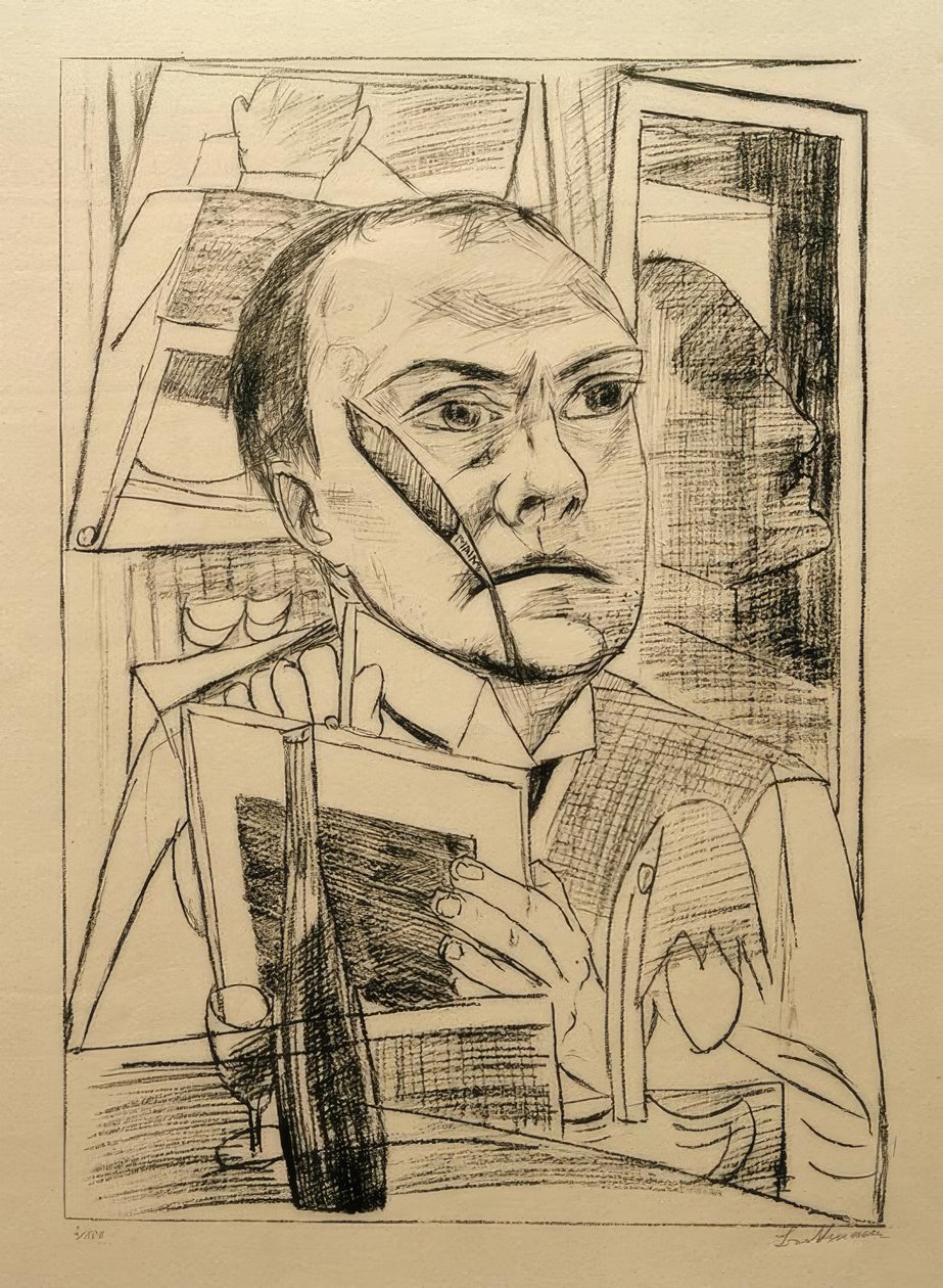 otelde bile by Max Beckmann