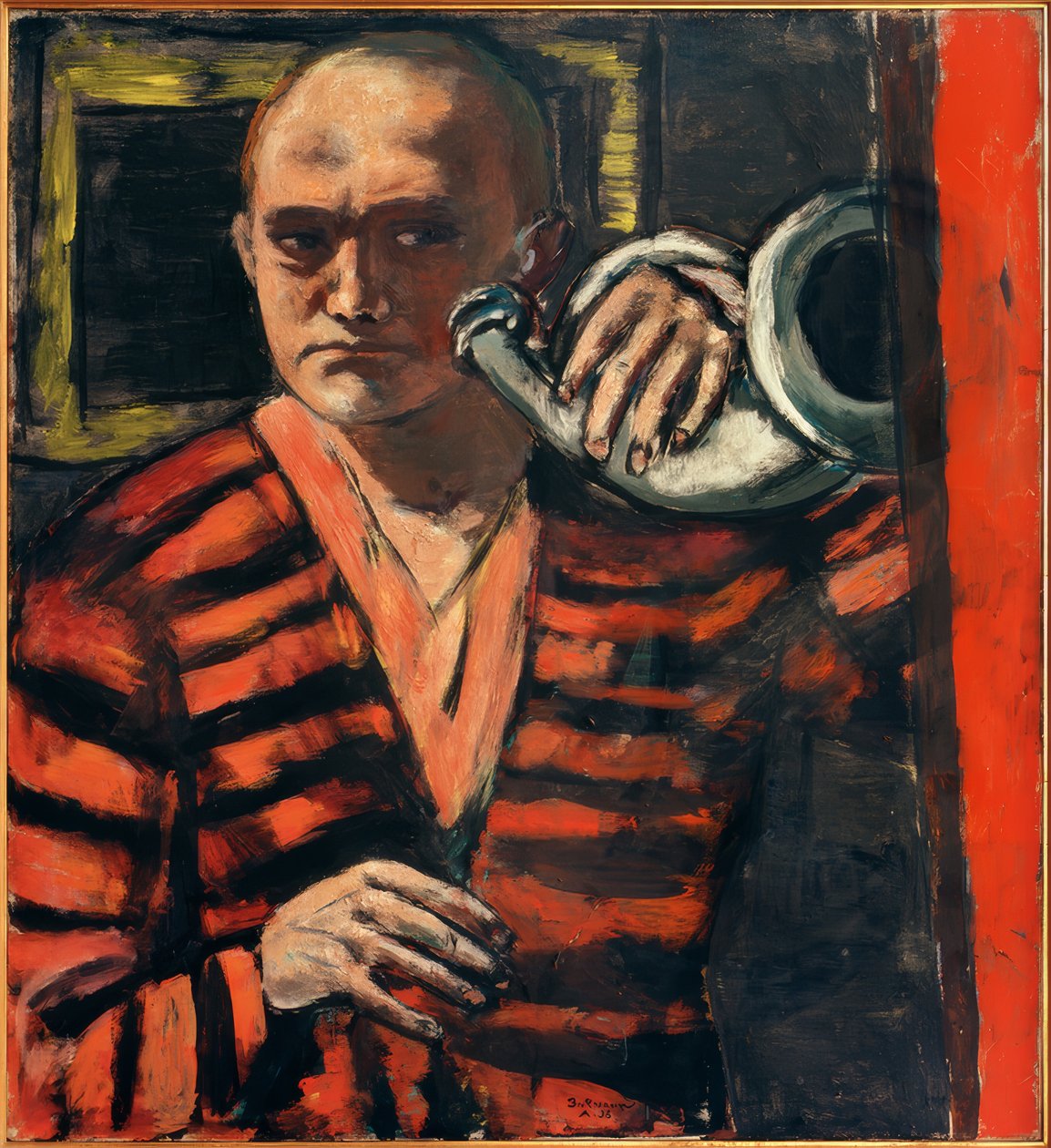 Boynuzlu otoportre by Max Beckmann