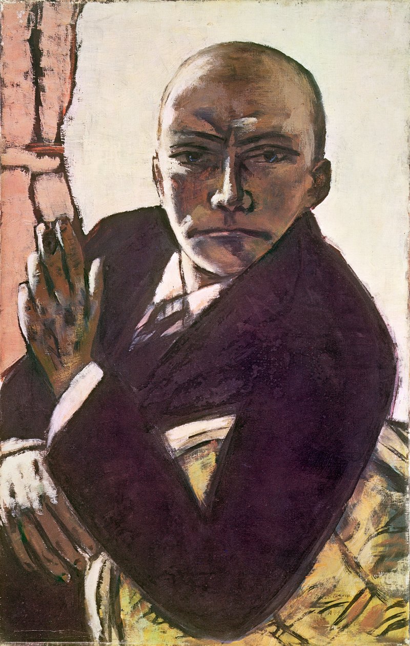 Otoportre (tuval üzerine yağlıboya) by Max Beckmann