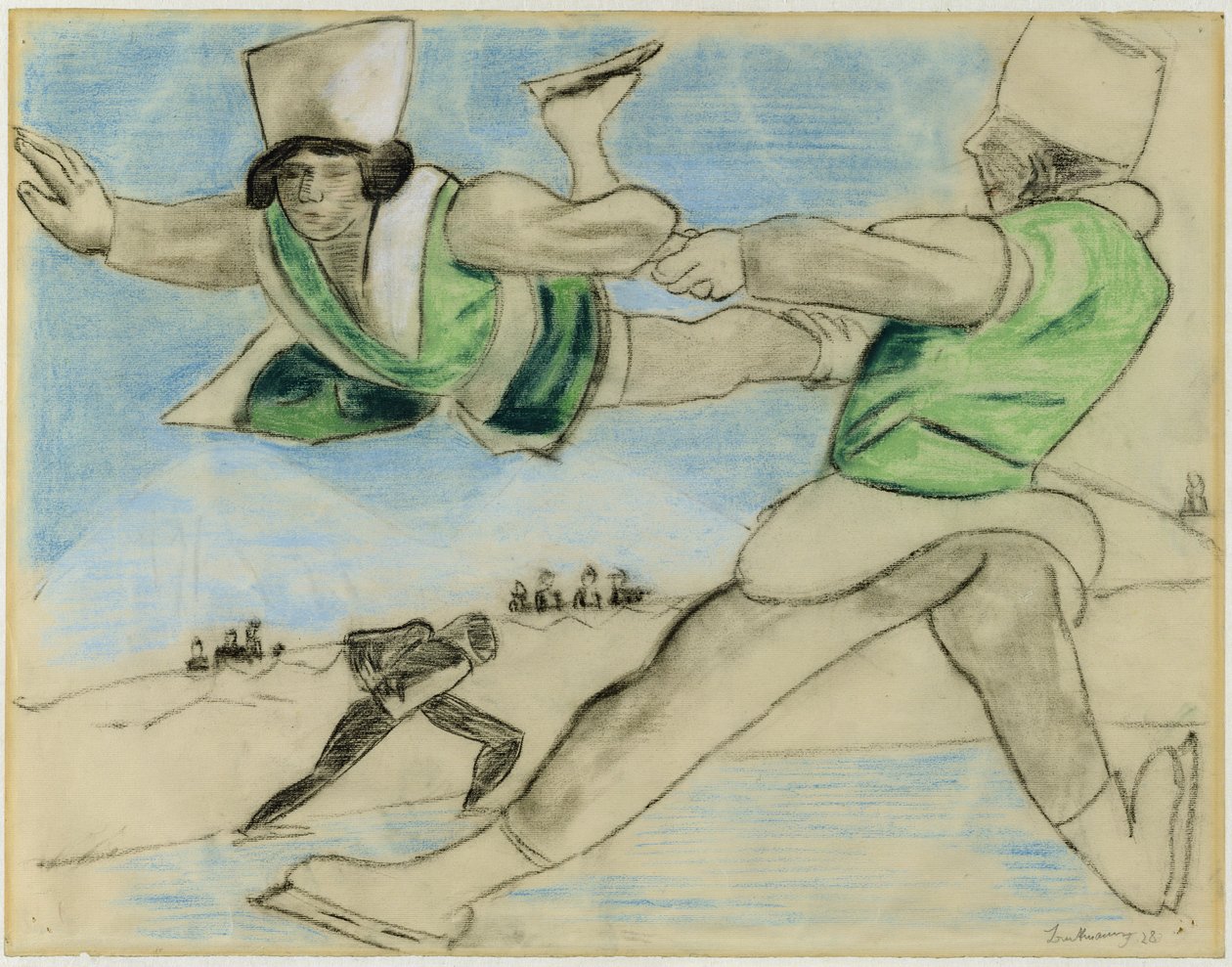 Davos'ta patenciler by Max Beckmann