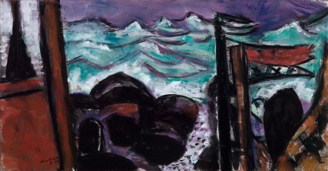 Küçük Fırtınalı Deniz by Max Beckmann