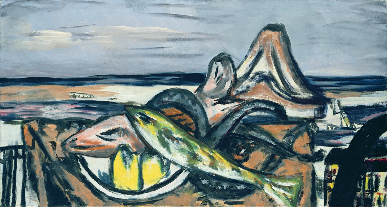 Balıklı Natürmort by Max Beckmann