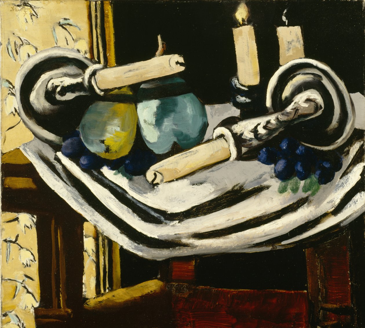 Düşen Mumlarla Natürmort by Max Beckmann