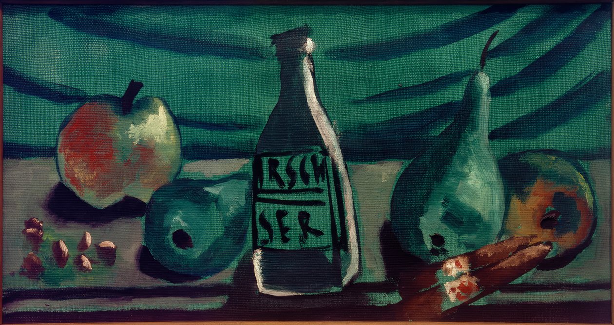 Elma ve armut ile natürmort by Max Beckmann