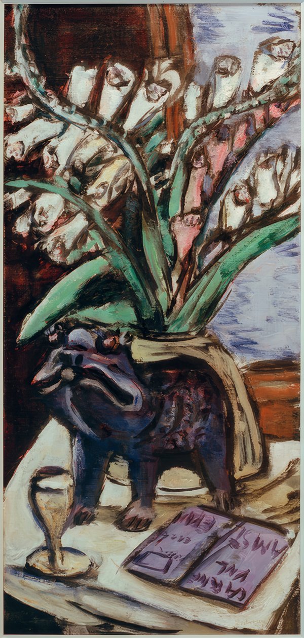 Bir yüksük ile natürmort by Max Beckmann