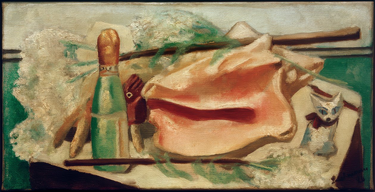 Pembe deniz kabuğu ile natürmort by Max Beckmann
