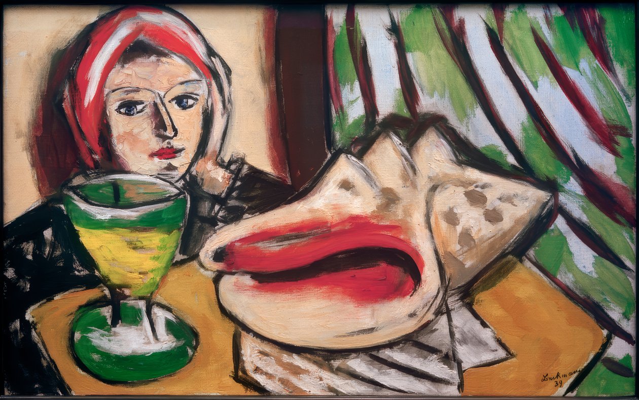Büyük bir deniz kabuğu ile natürmort by Max Beckmann
