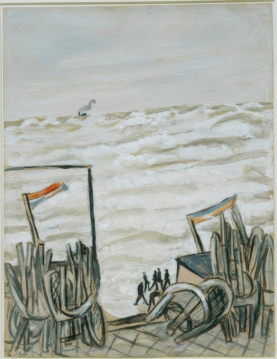 Yüksek gelgitte plaj by Max Beckmann