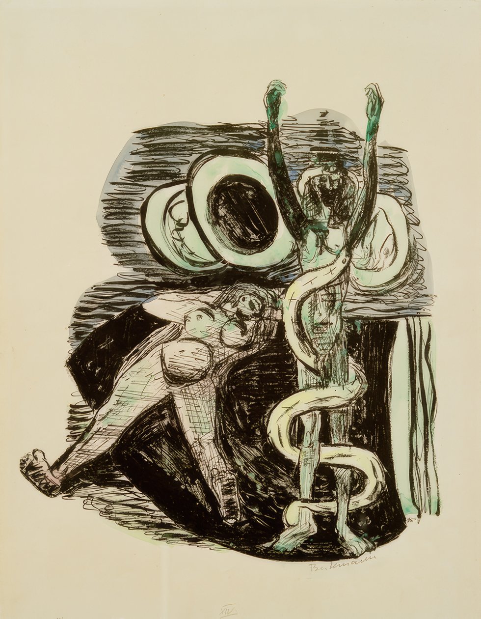 Adamın düşmesi by Max Beckmann