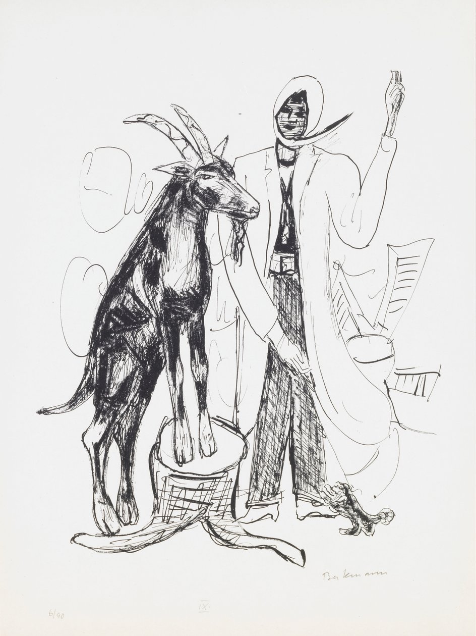 The Buck, “Day and Dream” portföyünden 9 numaralı plaka by Max Beckmann
