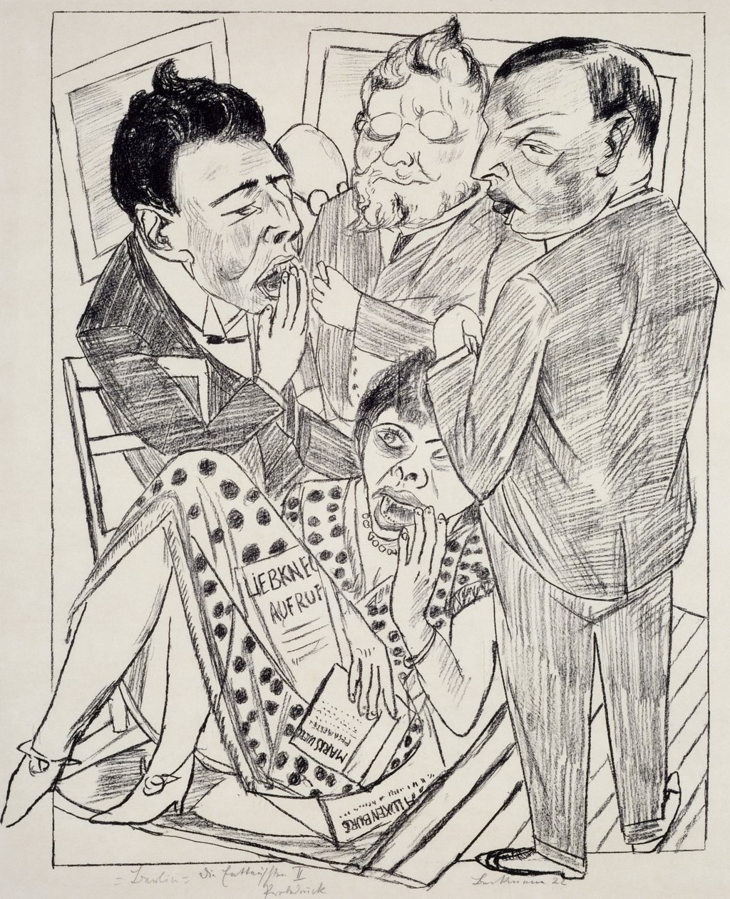 Hayal Kırıklığı II, Max Beckmann (1884-1950), litografi. Almanya, 20. yüzyıl. by Max Beckmann