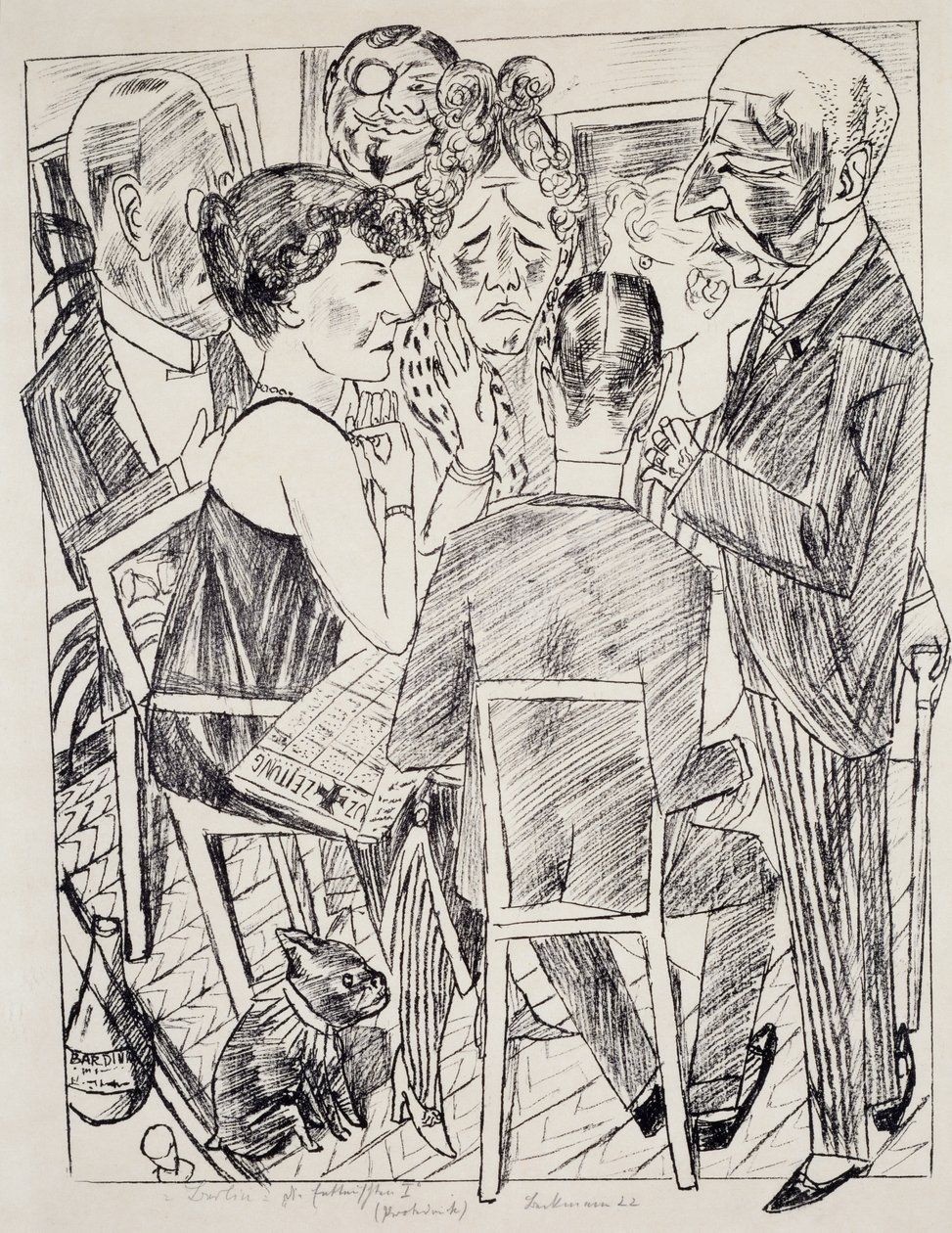 Hayal Kırıklığı I, Max Beckmann (1884-1950), litografi. Almanya, 20. yüzyıl. by Max Beckmann