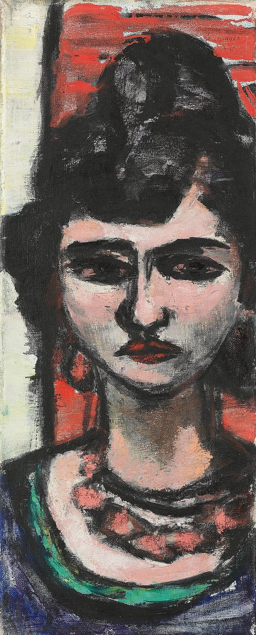 İtalyan Kadın; italyanca by Max Beckmann