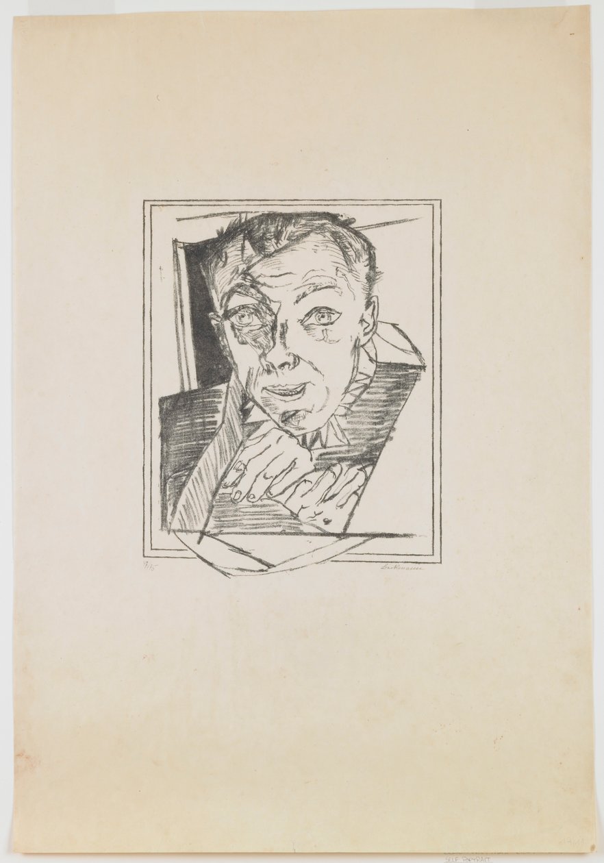 plaka 1: Otoportre by Max Beckmann