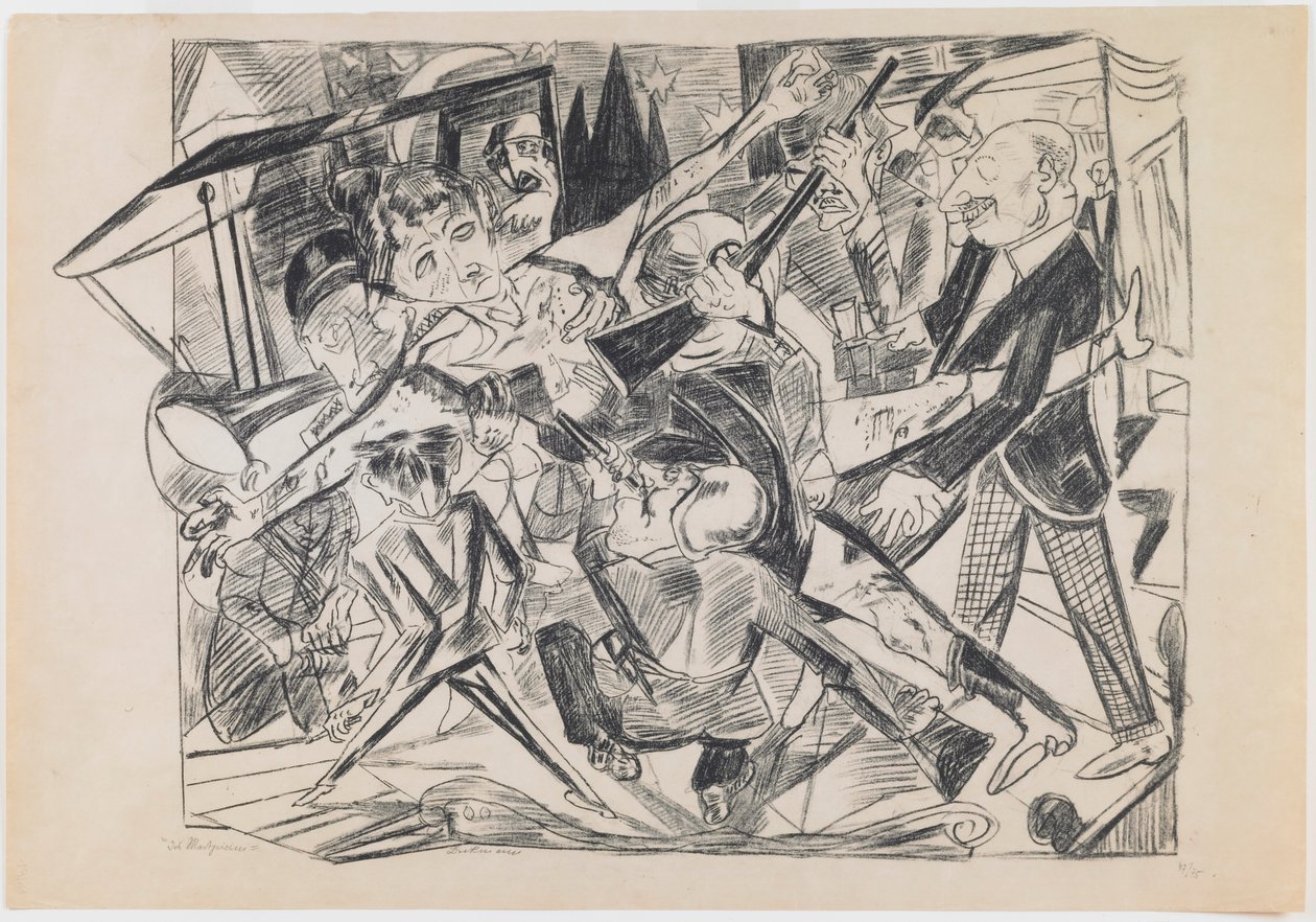 4. plaka: Şehitlik by Max Beckmann