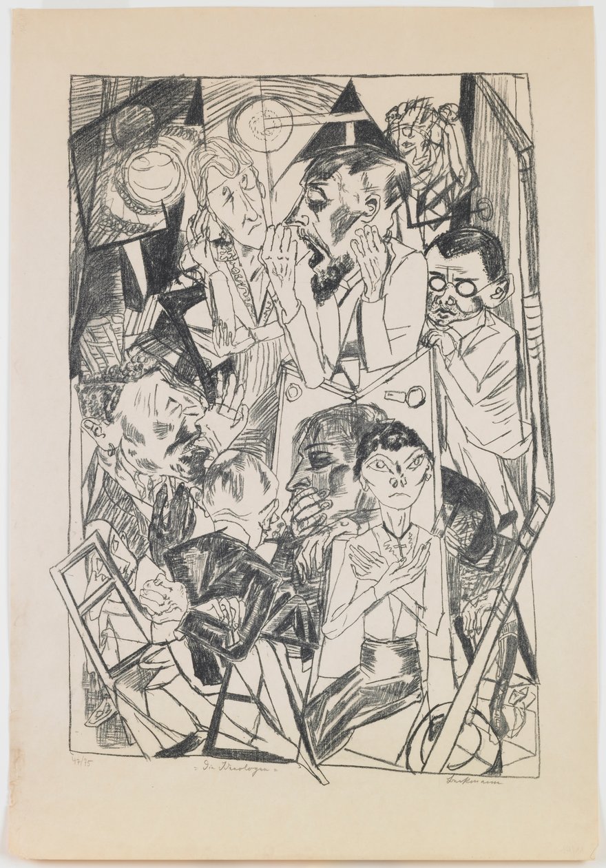 plaka 6: İdeologlar by Max Beckmann