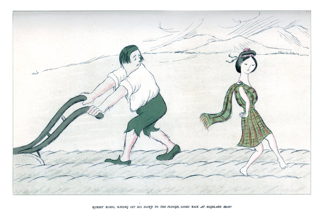 Sabana elini uzatan Robert Burns, 1904