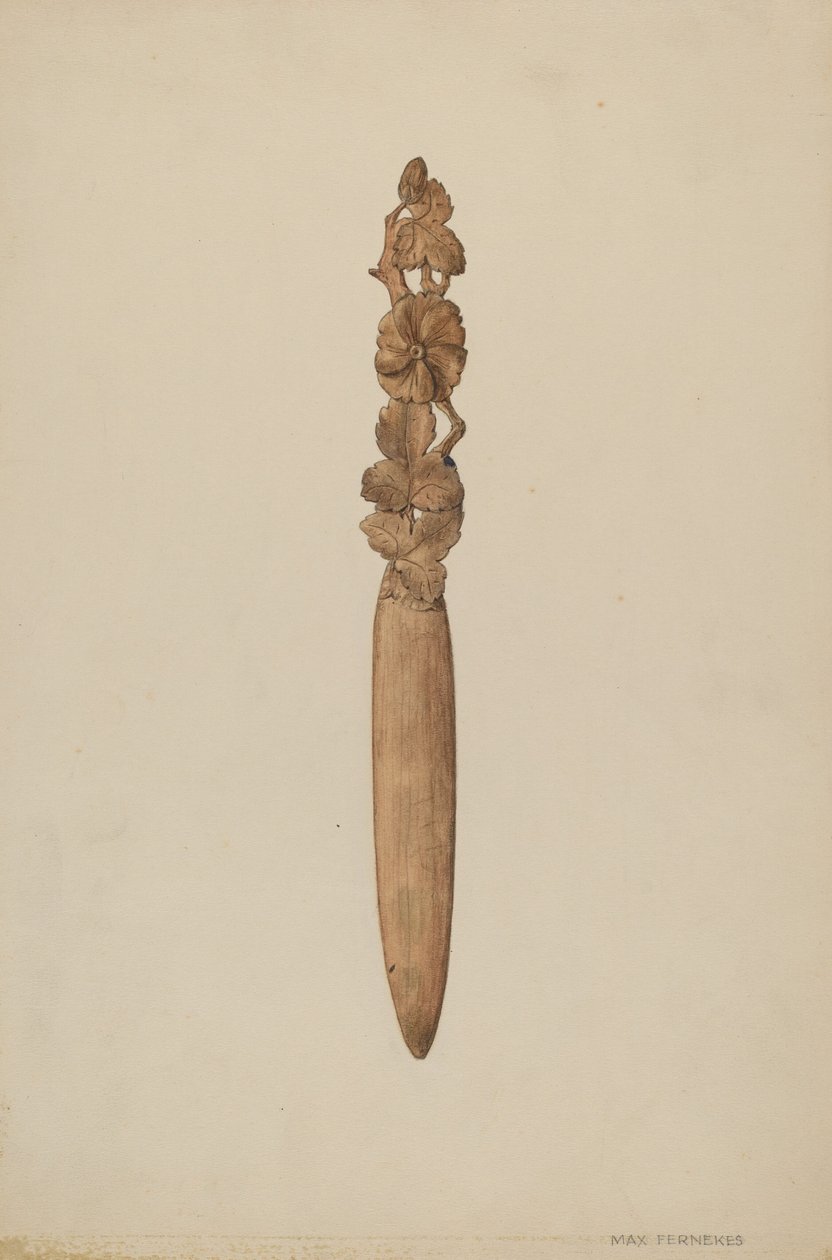 Kağıt Bıçağı, c. 1938. by Max Fernekes